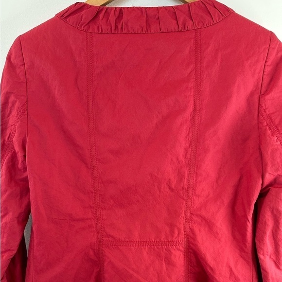 EUC Elie Tahari Zaria Red Fitted Zip Up Jacket - Picture 8 of 12